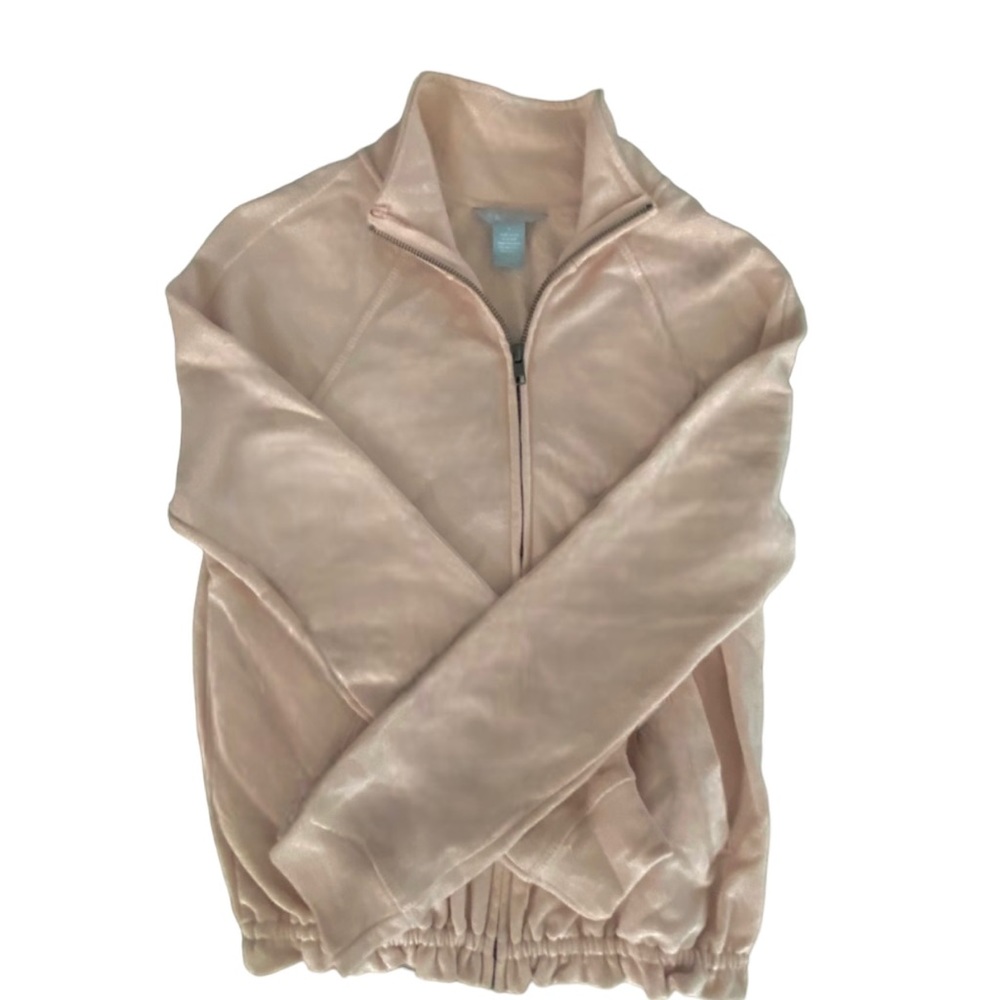 Caslon Off Duty Knit Track Jacket Blush Pink - Picture 3 of 5